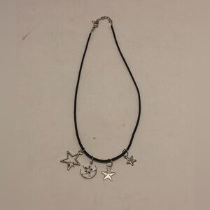 Handmade Silver Tone Star Charm Necklace